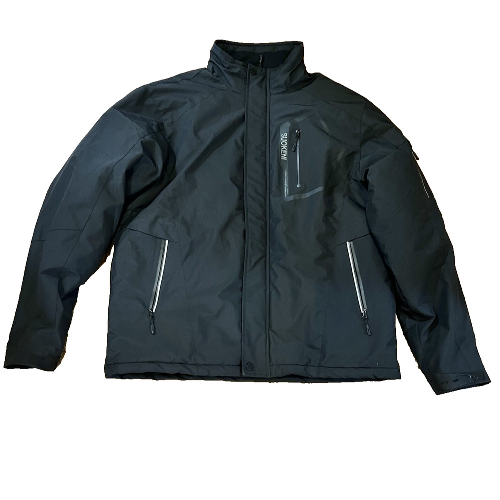 Suokeni Mens Waterproof Ski Jacket With‎ Reflective Details In Black Size L